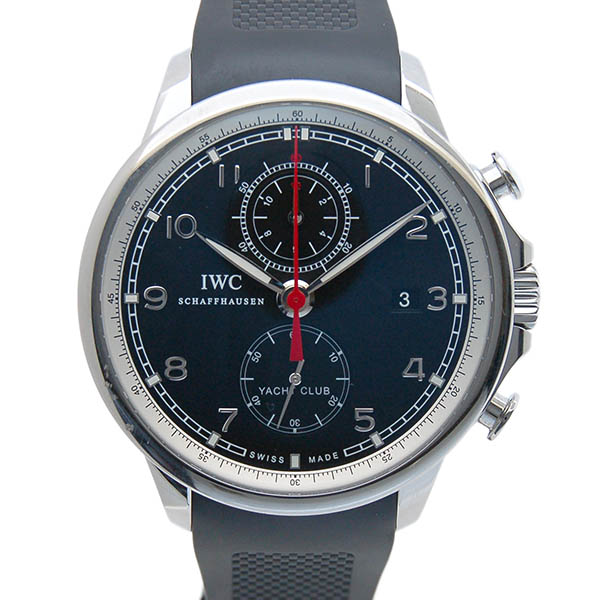 IWC　ポルトギーゼ　ヨットクラブ　IW390210　SS　ブラック　USED　中古