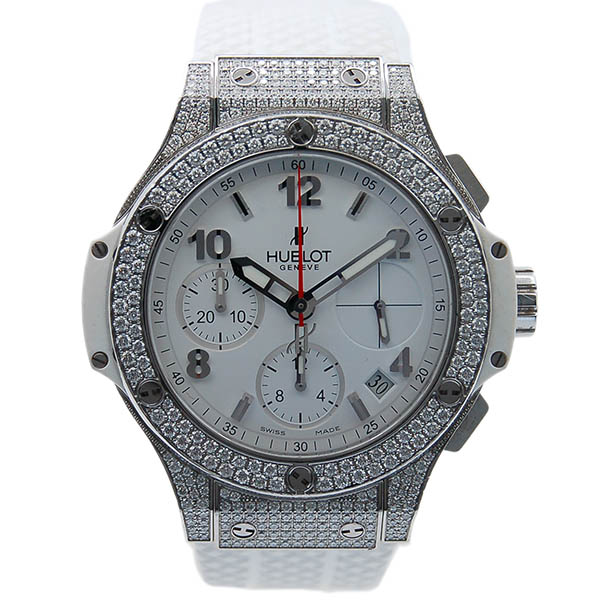 ウブロ　HUBLOT　ビッグバン　ホワイト　パヴェダイヤ　342.SE.230.RW.174　41mm　USED　中古