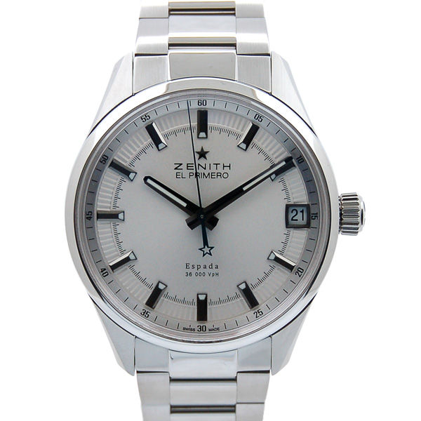 ゼニス　ZENITH　エルプリメロ　エスパーダ　03.2170.4650/01.M2170　SS　40mm　シルバー　USED　中古