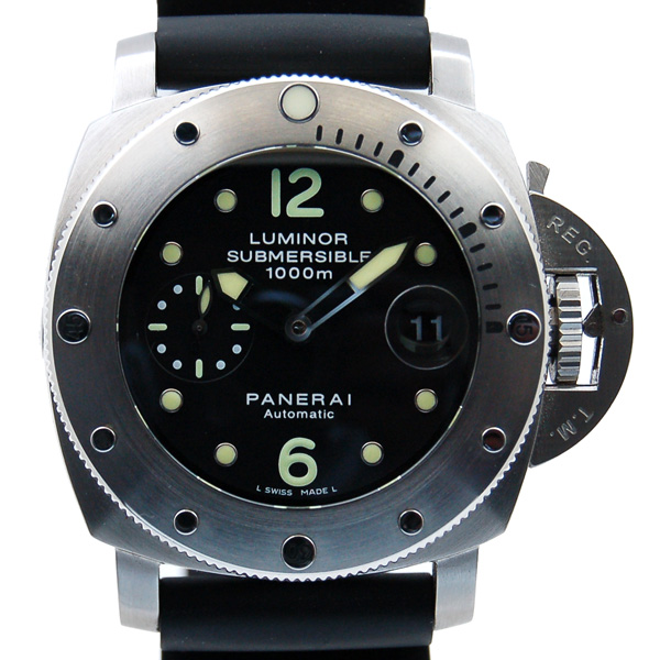 パネライ　PANERAI　ルミノール1950　サブマーシブル　PAM00243　SS　ブラック　44mm　USED　中古