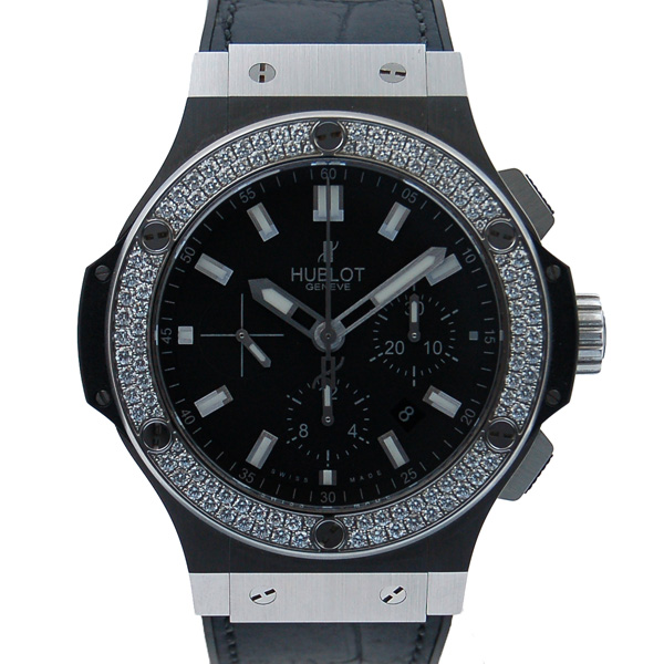 ウブロ　HUBLOT　ビッグバンエボリューション　ベゼルダイヤ　301.SX.1170.GR.1104　自動巻　SS　44mm　USED　中古