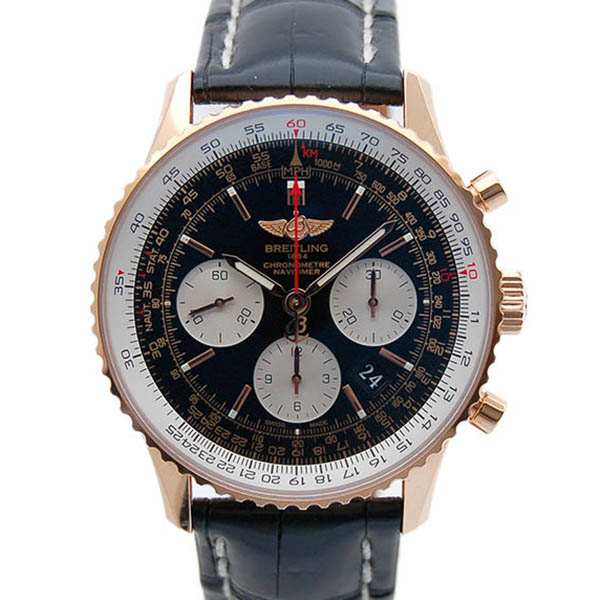 ブライトリング　BREITLING　ナビタイマー01　R022B49WBA　18Kレッドゴールド　ブラック　USED 中古