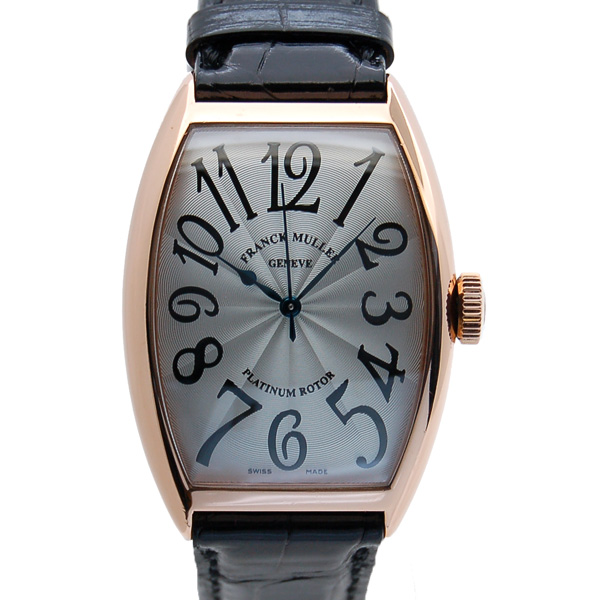 フランクミュラー　FRANCK MULLER　トノーカーベックス　5850SC　PG　シルバー　USED　中古