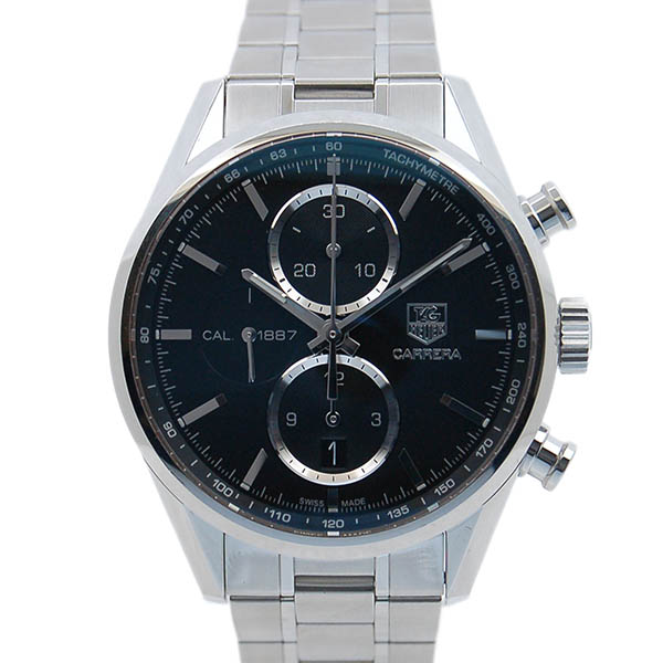 タグホイヤー　TAG HEUER　カレラクロノ　キャリバー1887　CAR2110.BA0724　41mm　SS　ブラック　自動巻　USED　中古