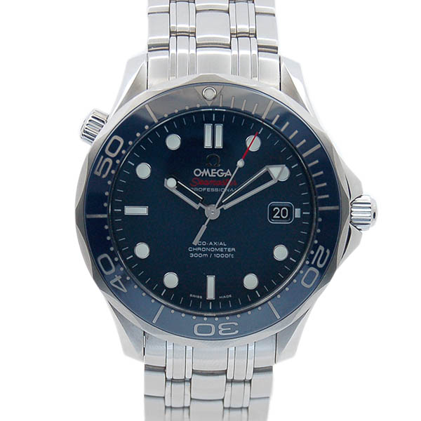 オメガ　OMEGA　シーマスター300　コーアクシャル　212.30.41.20.03.001　ブルー　41mm　USED　中古