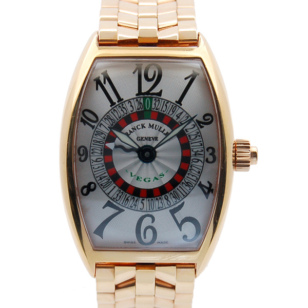 フランクミュラー　FRANCK MULLER　トノーカーベックス　ベガス　5850VEGAS　K18イエローゴールド　USED　中古