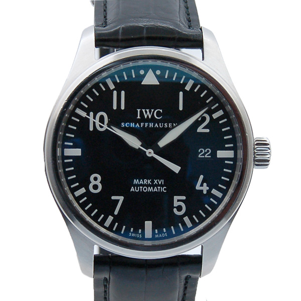 IWC　マーク16　IW325501　SS　ブラック　革ベルト　自動巻　USED　中古