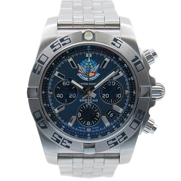 ブライトリング　BREITLING　クロノマット44　ブルーインパルス　A013CB1PS　ブルー/ブラック　SS　44mm　日本400本限定　USED　中古