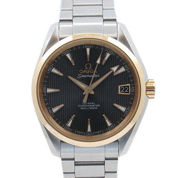 オメガ　OMEGA　シーマスター　アクアテラ　コーアクシャル　231.20.39.21.06.004　YGベゼル　グレータペストリー　USED　中古