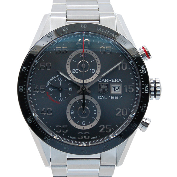 タグホイヤー　TAG HEUER　カレラタキメータークロノ　キャリバー1887　CAR2A11.BA0799　アンスラサイト　SS　43mm　USED　中古