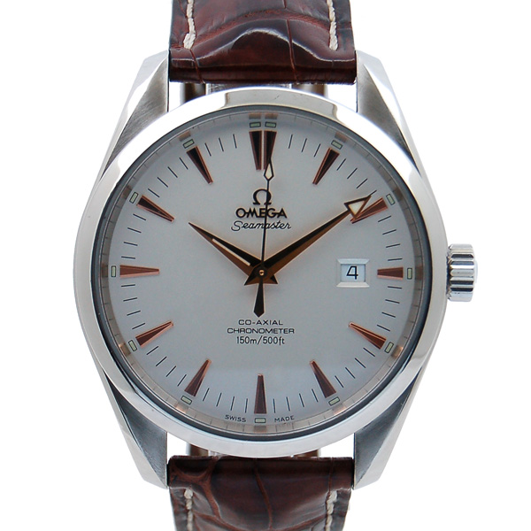 オメガ　OMEGA　シーマスター　アクアテラ　コーアクシャル　2802.34.37　シルバー　USED　中古