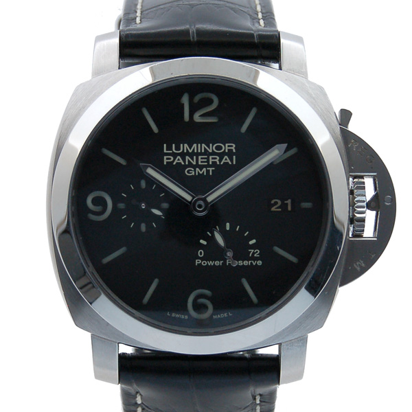 パネライ　PANERAI　ルミノール1950　3Days　GMTパワーリザーブ　PAM00321　SS　44mm　革　自動巻　USED　中古