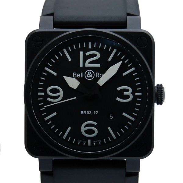 ベル＆ロス　BELL＆ROSS　BR03-92　42mm　PVD　ブラック　USED　中古