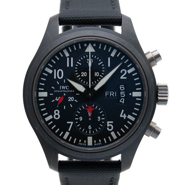 IWC　パイロットウォッチ　クロノグラフ　トップガン　IW378901　チタン　セラミック　USED　中古　