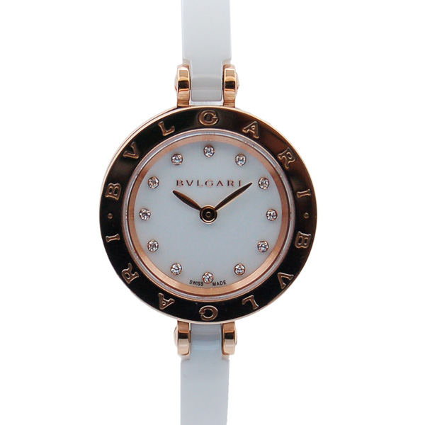 ブルガリ　BVLGARI　B-ZERO1　ビーゼロワン　BZ23WSGCC/12　レディース　18KPG　セラミック　USED　中古