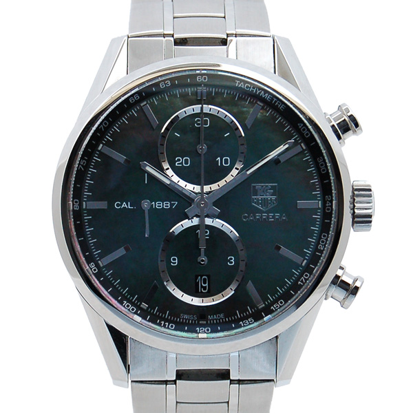 タグホイヤー　TAG HEUER　カレラクロノ　キャリバー1887　ブラックパール　CAR211D.BA0724　日本400本限定　USED　中古