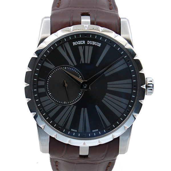 ロジェ・デュブイ　ROGER DUBUIS　エクスカリバー42　RDDBEX0353　グレー　USED　中古