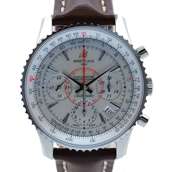 ブライトリング　BREITLING　ナビタイマー　モンブリラン01　リミテッド　S033G09KBA　シルバー　世界2000本限定　USED　中古