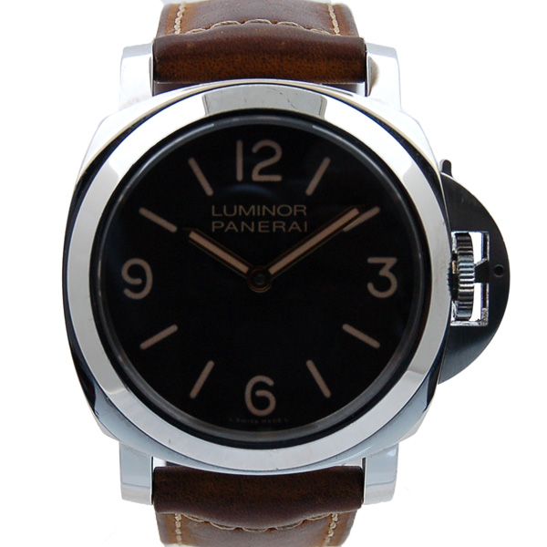 パネライ　PANERAI　ルミノールベース　ブティック限定　PAM00390　44mm　革ベルト　SS　2000本限定　USED　中古