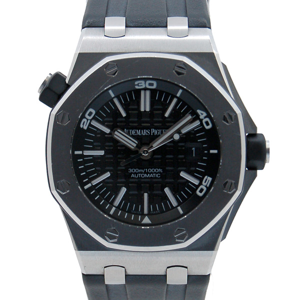 オーデマ・ピゲ　AUDEMARS PIGUET　ロイヤルオーク　オフショアダイバー　15703ST.OO.A002CA.01　ブラック　SS　42mm　USED　中古