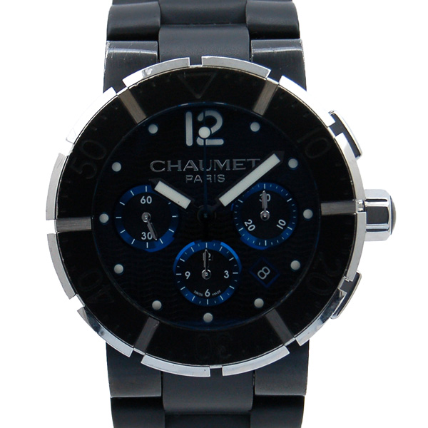 ショーメ　CHAUMET　クラスワン　クロノグラフ　XXL　W17291-45B　45mm　ブラック　USED　中古