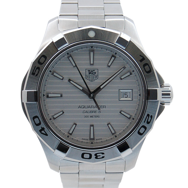 タグホイヤー　TAG HEUER　アクアレーサー　キャリバー5　WAP2011.BA0830　自動巻　シルバー　USED　中古