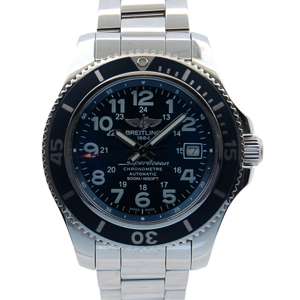 ブライトリング　BREITLING　スーパーオーシャン2　42　A182C15PSS　マリンブルー　　SS　USED　中古
