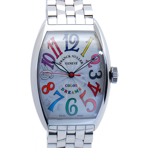 フランクミュラー　FRANCK MULLER　トノーカーベックス　カラードリーム　5850SC COL DRM　シルバー　USED　中古