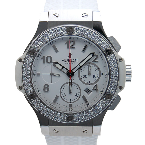 ウブロ　HUBLOT　ビッグバン　サンモリッツ　ベゼルダイヤ　301.SE.230.RW.114　ホワイト　44mm　USED　中古