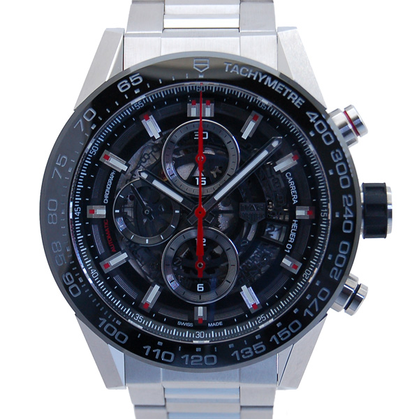 タグホイヤー　TAG HEUER　カレラ　クロノグラフ　キャリバー　ホイヤー01　ブラック　CAR2A1W.BA0703　未使用品