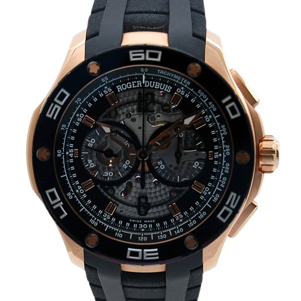 ロジェ・デュブイ　ROGER DUBUIS　パルジョン　マイクロローター　クロノグラフ　RDDBPU0003　ローズゴールド　USED　中古