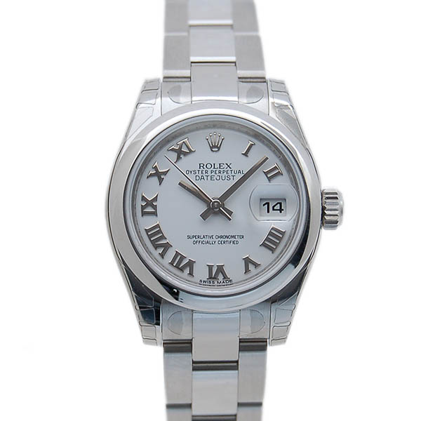 ロレックス　ROLEX　デイトジャスト　Ref.179160　ホワイトローマ　レディース　SS　26mm　未使用