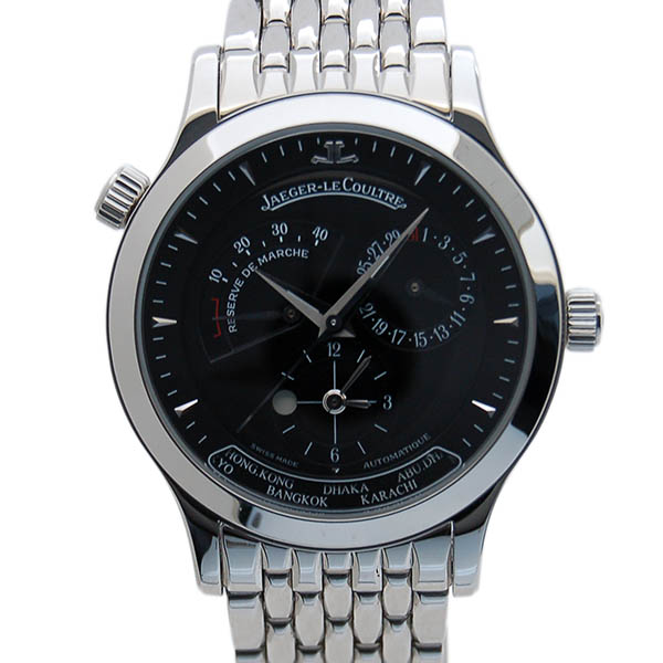 ジャガールクルト　Jaeger LeCoultre　マスタージオグラフィーク　Q1428170   ブラック　38mm　SS　USED　中古