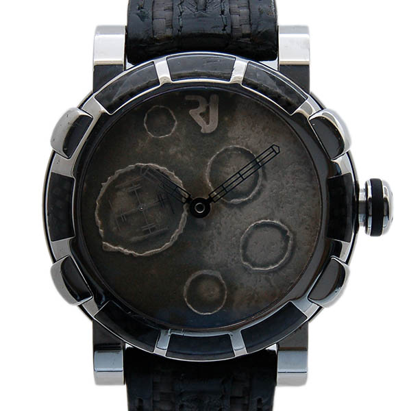 ローマン ジェローム　Romain Jerome　ムーンダスト　スチール　RJ.MO.F1.11BB.00　SS　革ベルト　世界1969本限定　USED　中古