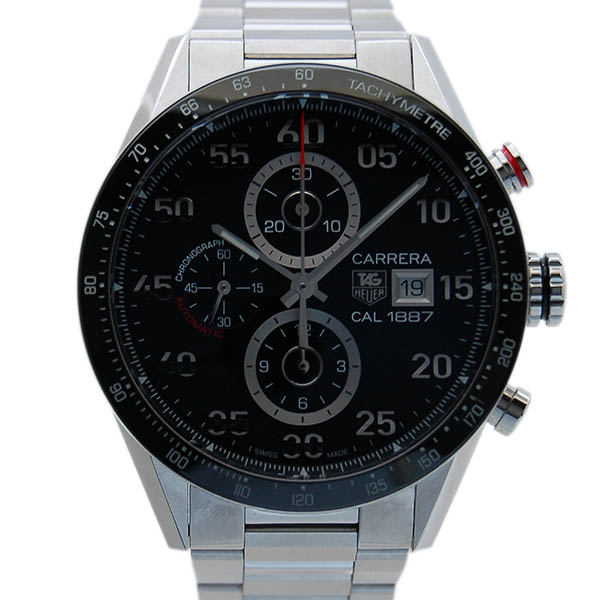 タグホイヤー　TAG HEUER　カレラタキメータークロノ　キャリバー1887　CAR2A10.BA0799　ブラック　SS　43mm　USED　中古