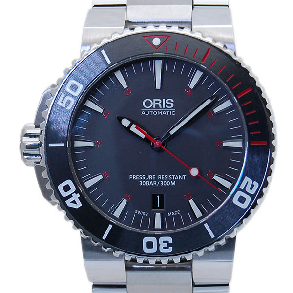 オリス　ORIS　アクイス　レッド　リミテッドエディション　733 7653 4183　世界2000本限定　USED　中古