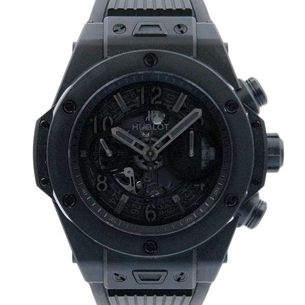 ウブロ　HUBLOT　ビッグバン　ウニコ　オールブラック　411.CI.1110.RX　世界1000本限定　セラミック　USED　中古