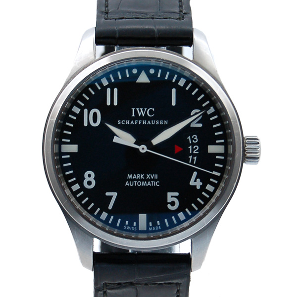 IWC　マーク17　IW326501　ブラック　SS　41mm　革　USED　中古