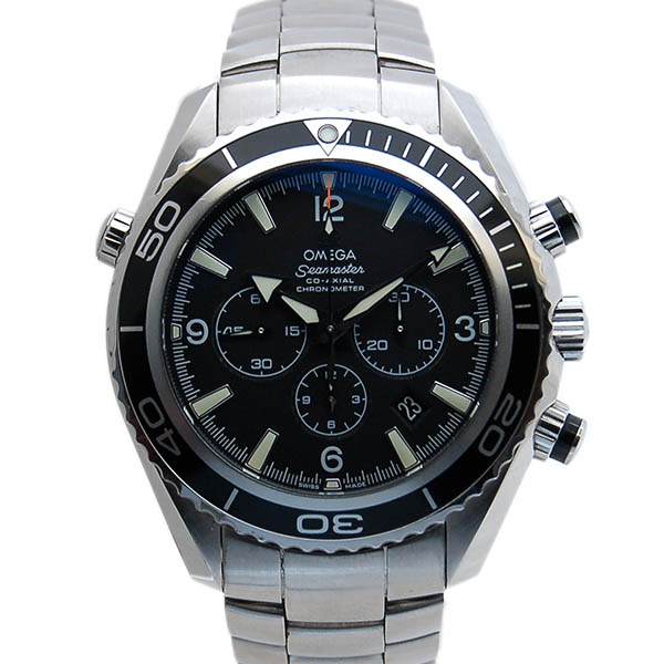 オメガ　OMEGA　プラネットオーシャン　クロノグラフ　2210.50　ブラック　45.5mm　USED　中古