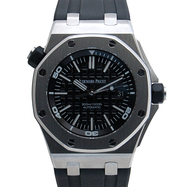 オーデマ・ピゲ　AUDEMARS PIGUET　ロイヤルオーク　オフショアダイバー　15703ST.OO.A002CA.01　ブラック　SS　42mm　USED　中古