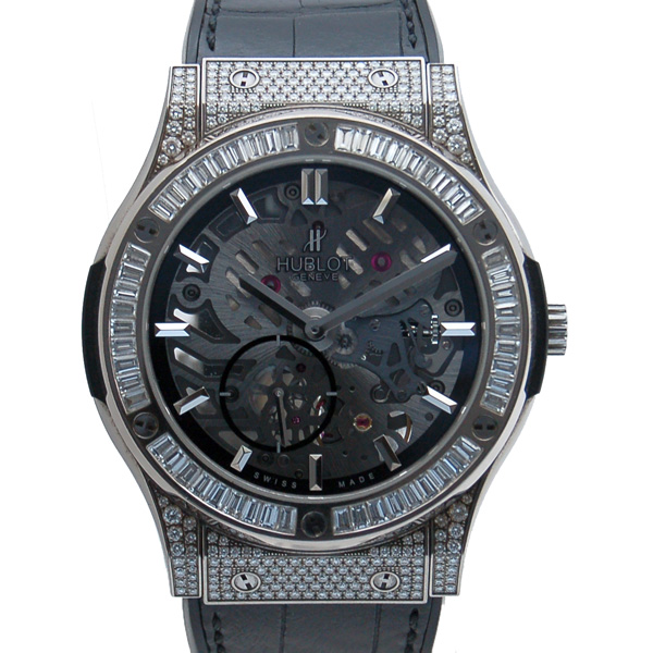 ウブロ　HUBLOT　クラシックフュージョン　クラシコ　ウルトラシン　チタニウム　ジュエリー　515.NX.0170.LR.0904　USED　中古