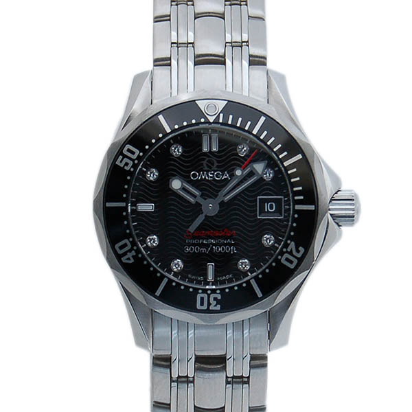 オメガ　OMEGA　シーマスタープロフェッショナル　212.30.28.61.51.001　8Pダイヤ　ブラック　レディース　クォーツ　未使用