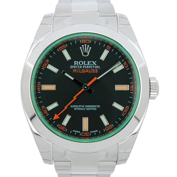 ロレックス　ROLEX　ミルガウス　116400GV　グリーンガラス　ブラック　ランダム番　未使用品