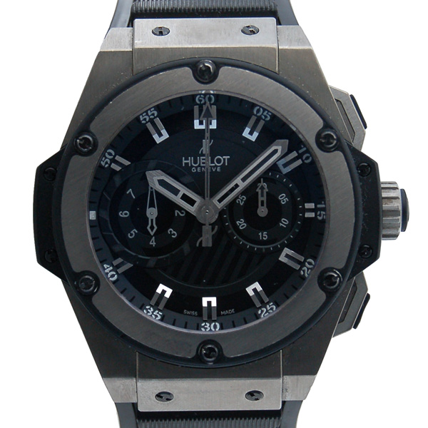 ウブロ　HUBLOT　キングパワー　フドロワイアント　ジルコニウム　715.ZX.1127.RX　48mm　ブラック　世界500本限定　USED　中古
