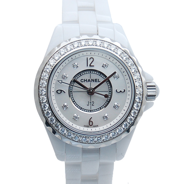 シャネル　CHANEL　J12　H2572　ダイヤモンド　29mm　ホワイト　未使用品