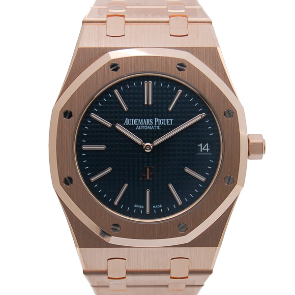 オーデマ・ピゲ　AUDEMARS PIGUET　ロイヤルオーク　エクストラシン　15202OR.OO.1240OR.01　ブルー　未使用品