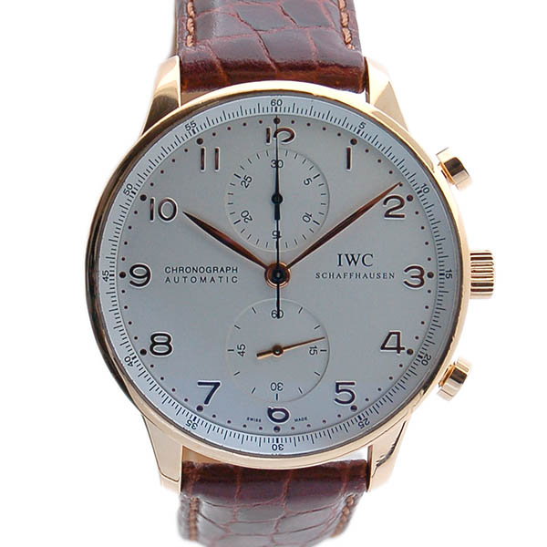 IWC　ポルトギーゼ　クロノグラフ　IW371402　18Kピンクゴールド　シルバー　USED　中古