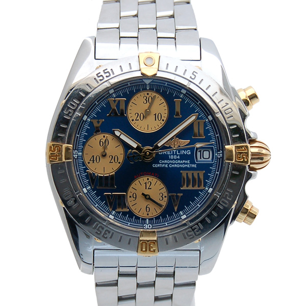 ブライトリング　BREITLING　クロノコックピット　ビコロ　B13358　ブルーローマ　USED　中古