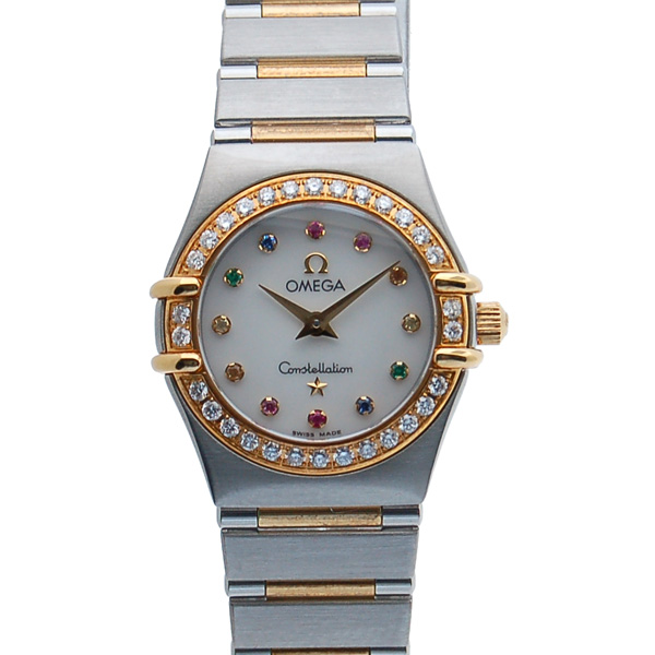 オメガ　OMEGA　コンステレーション　アイリス　1367.79　レディース　ホワイトシェル　ベゼルダイヤ　クォーツ　未使用品