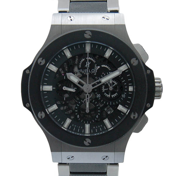 ウブロ　HUBLOT　ビッグバン　アエロバン スチールセラミック 　311.SM.1170.SM　44mm　ブラック　USED　中古